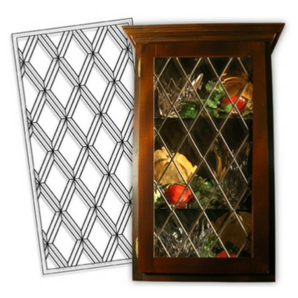 Our Leaded Glass Inserts are real leaded glass not an imitation