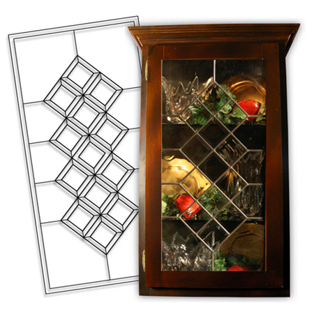 Our Leaded Glass Inserts are real leaded glass not an imitation