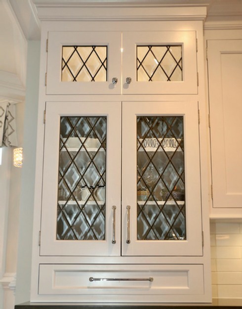 Cabinet Glass - Leaded Glass Inserts - Cabinet Door Glass