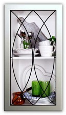 Leaded Glass Cabinet Insert Design #L-150-H