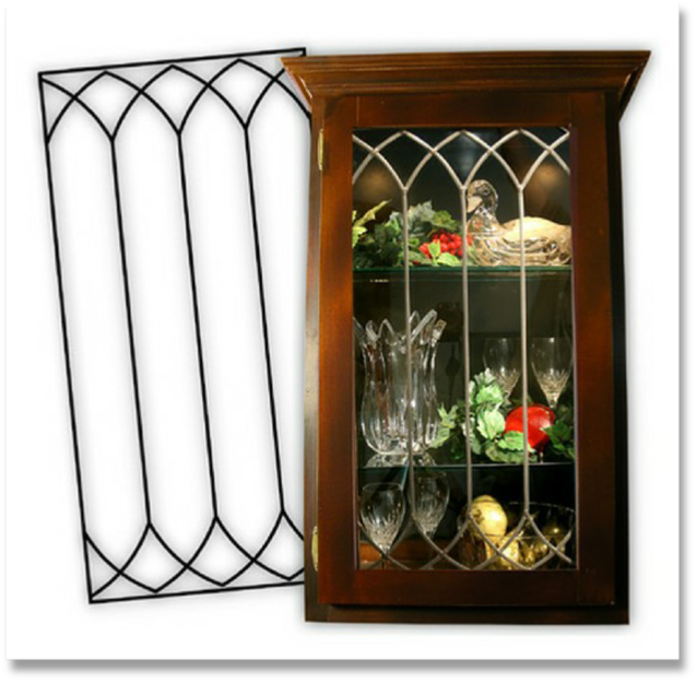 Leaded Glass Inserts Design L401H Woelkys Glass Studio