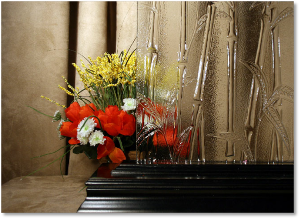 Enlarged view of Bamboo Glass cut to your size