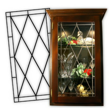 Compliment your kitchen with Leaded Glass cabinet glass inserts from Woelky's Glass Studio Compliment your kitchen with Leaded Glass cabinet glass inserts from Woelky's Glass Studio