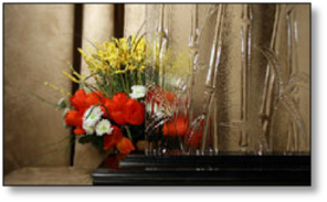 Cabinet Decorative Bamboo Glass #HG-0100