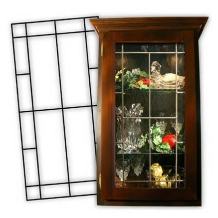 Compliment your kitchen with Leaded Glass cabinet glass inserts from Woelky's Glass Studio