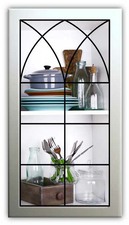 Leaded Glass Cabinet Insert Design #L-520-H