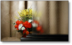 Cabinet Textured Dominos Glass