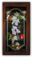 Tuscany Grapes from our Wine Cellar Grape Decor Collection for Etched Cabinets and Pantry Doors
