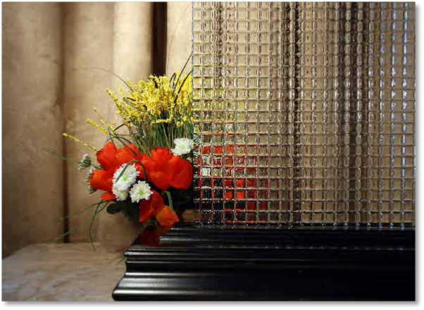 Enlarged view of Cross Reeded Glass cut to your size